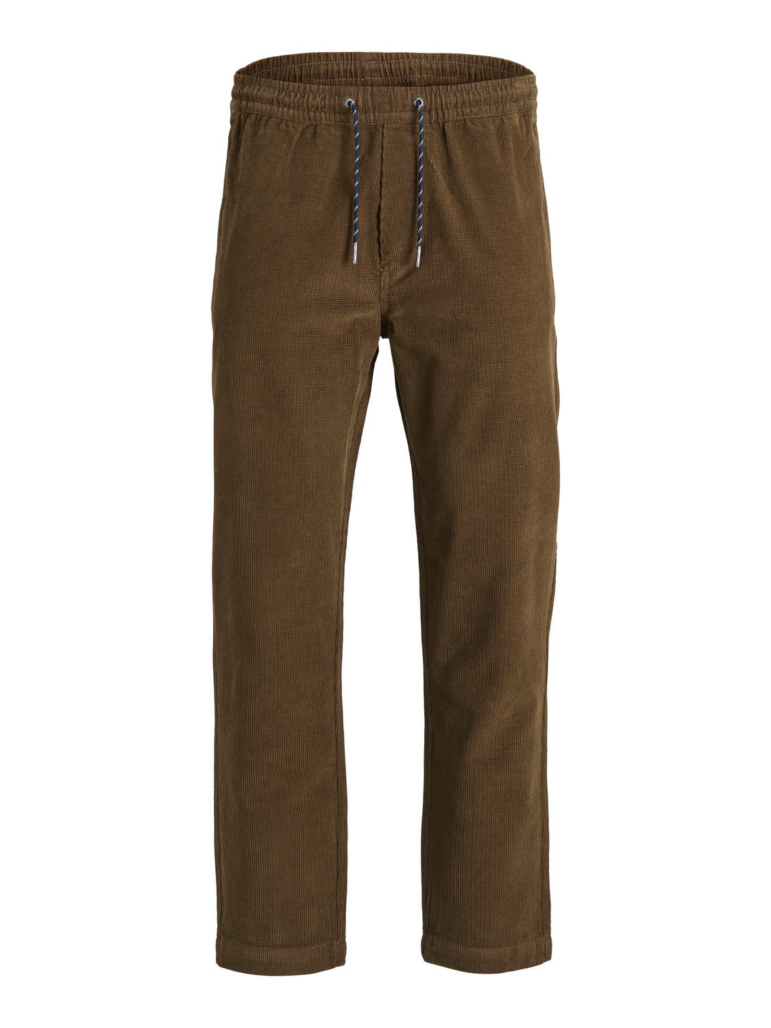 Regular fit: chino-style cloth trousers - dark brown