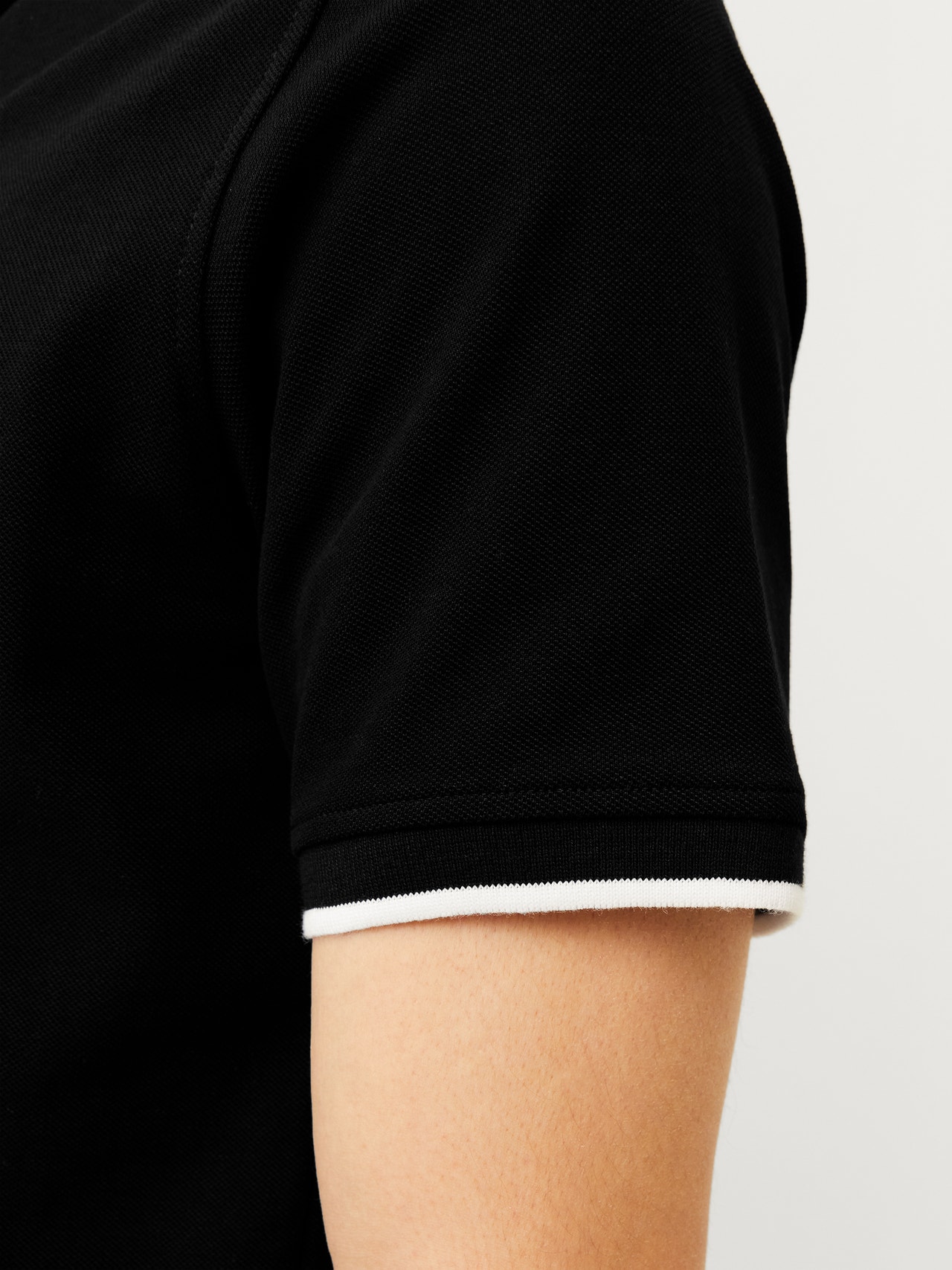 Jack & Jones Gładki Polo T-shirt -Black - 12199711
