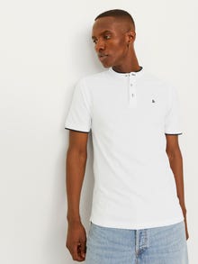 Jack & Jones Enfärgat Polo T-shirt -White - 12199711