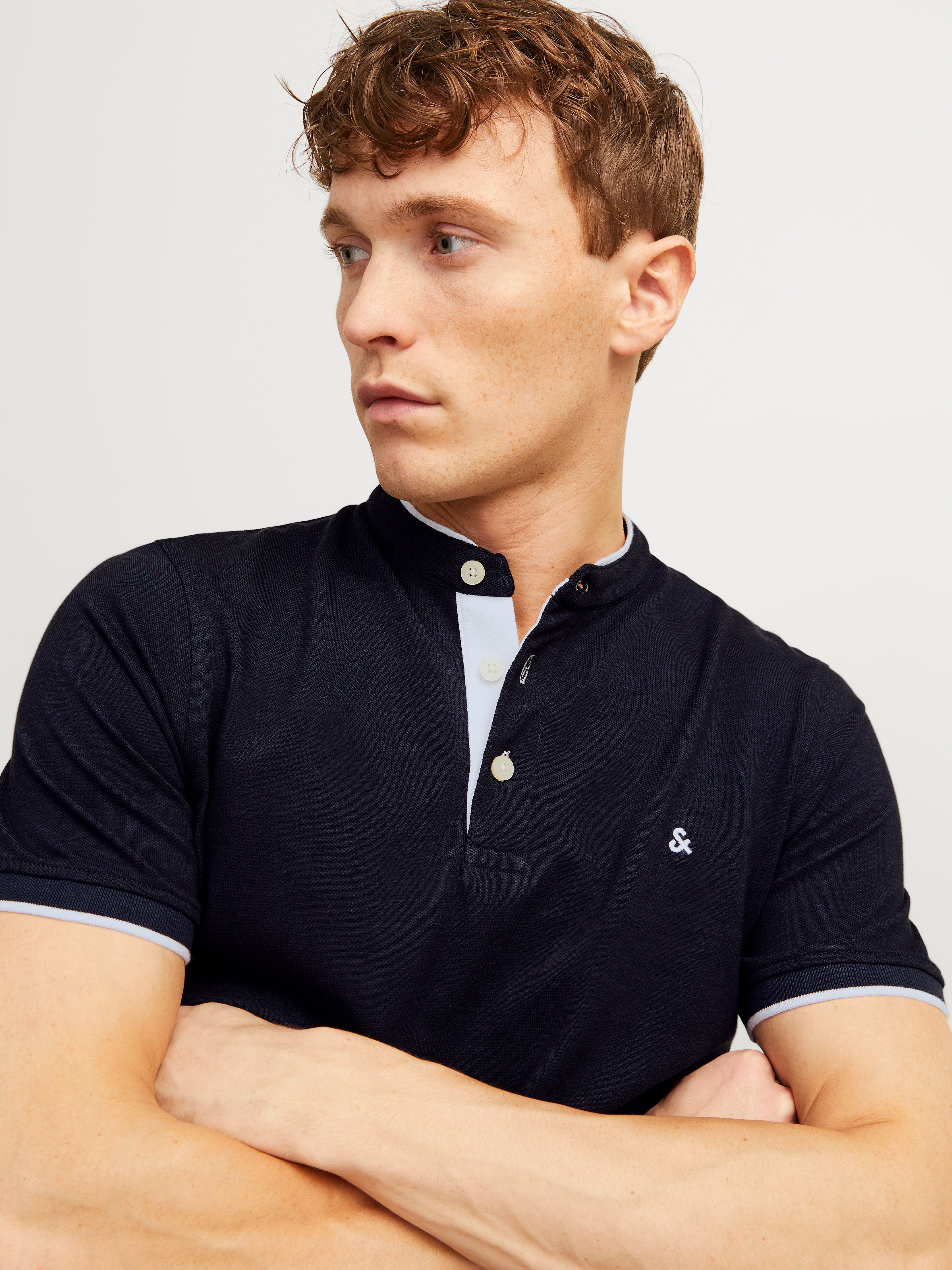 Navy Blue Mélange Cashseta Polo Shirt SS25 22504664 | Zegna US