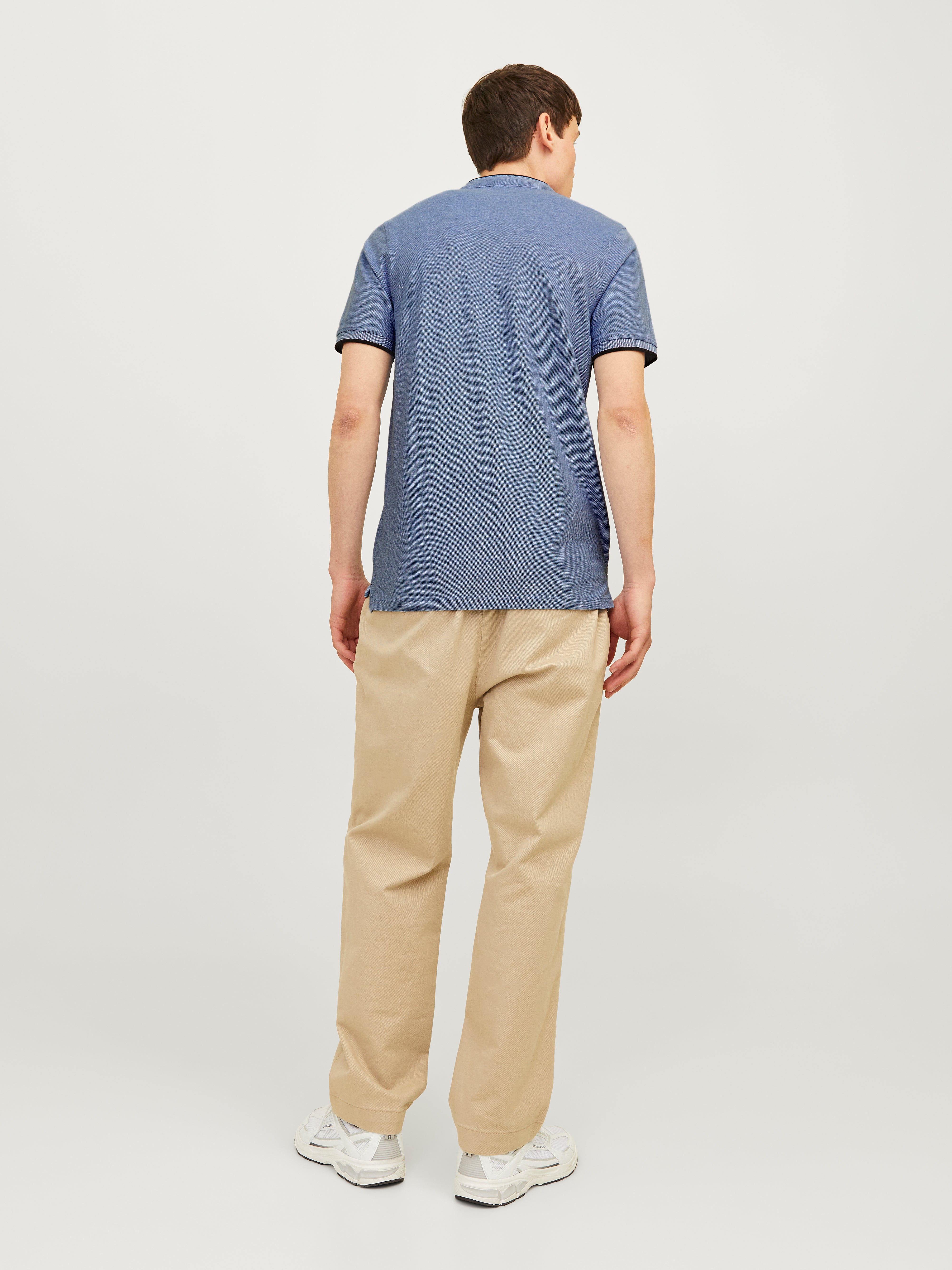 Einfarbig Polo T-shirt | Dunkelblau | Jack & Jones®