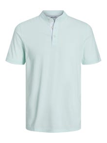 Jack & Jones Enfärgat Polo T-shirt -Soothing Sea - 12199711
