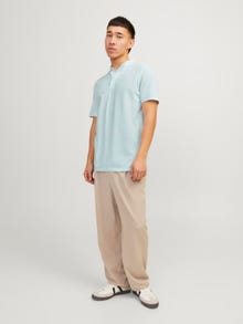 Jack & Jones Einfarbig Polo T-shirt -Soothing Sea - 12199711