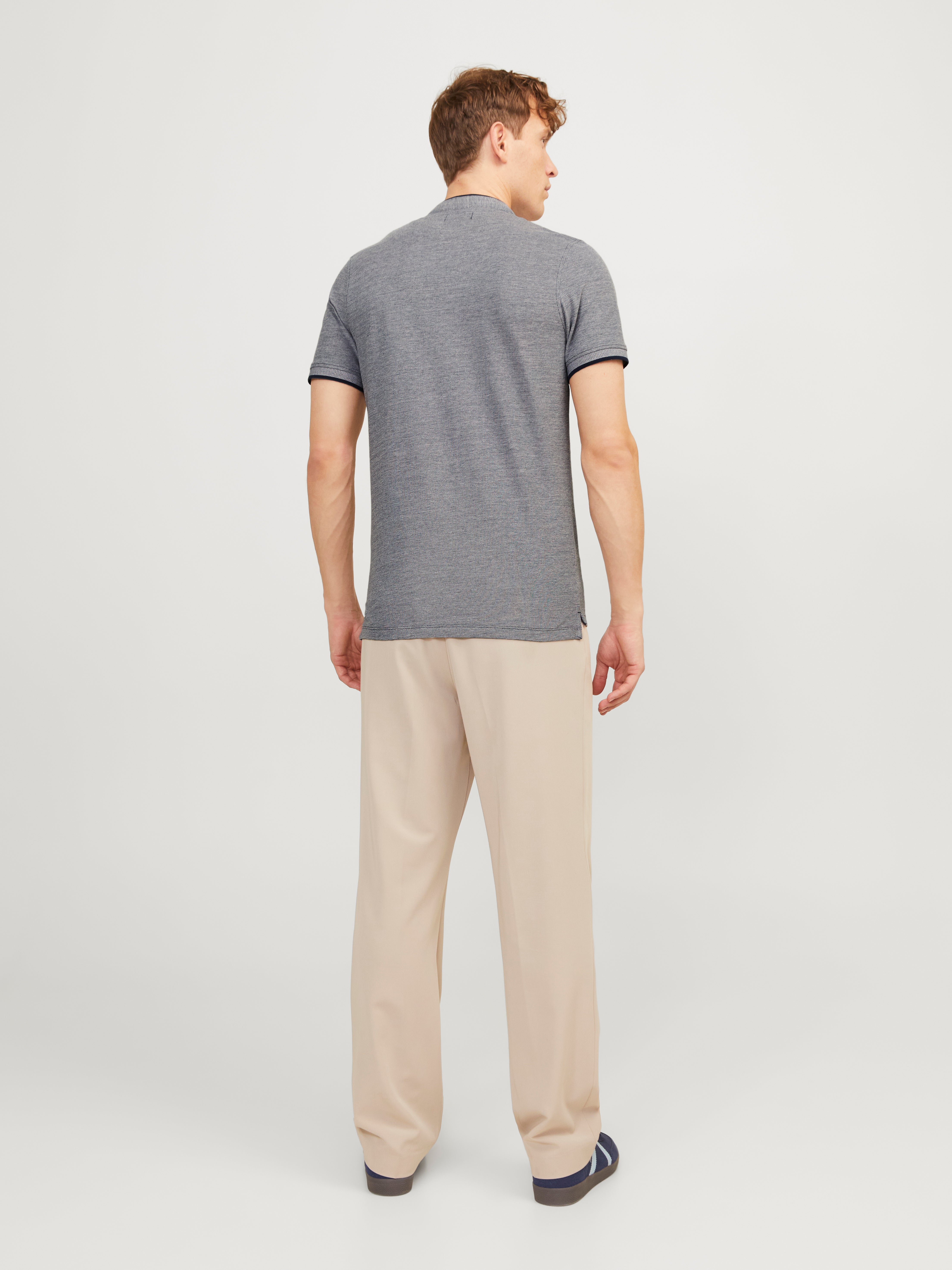 Jack & Jones Bez vzoru Polo límec Tričko -Blue Depths - 12199711