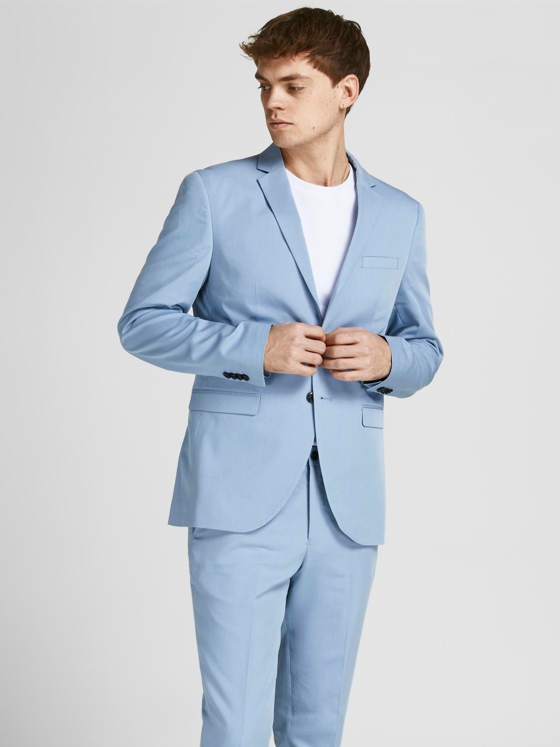 JPRFRANCO Super Slim Fit Blazer, Medium Blue