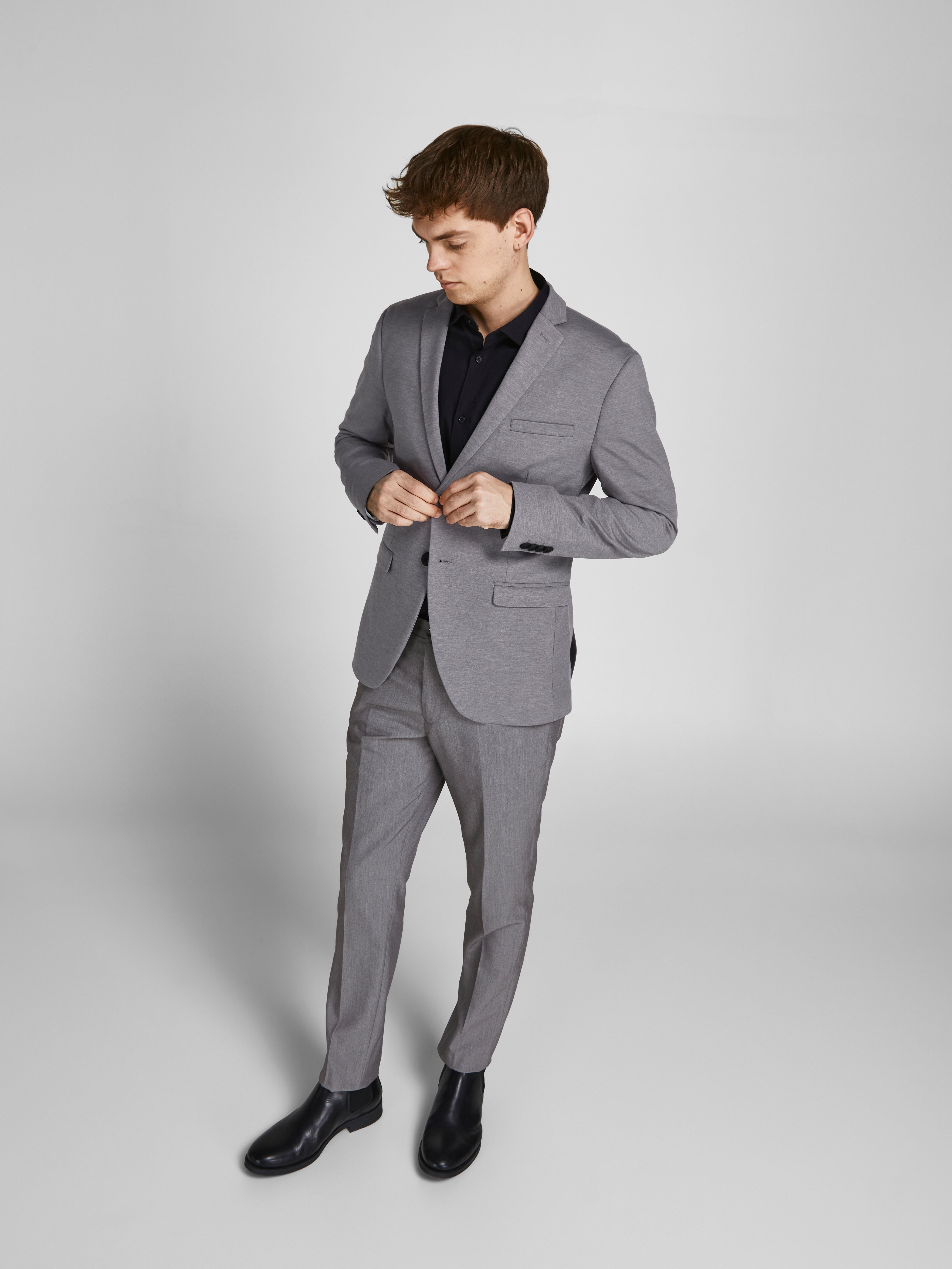 Jack and jones hot sale grey blazer