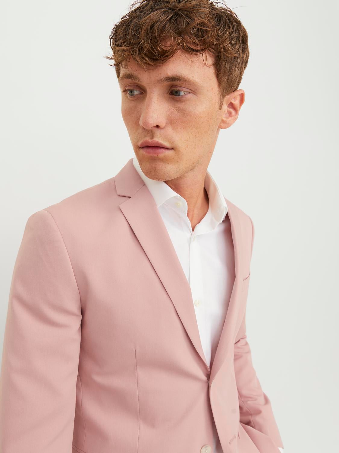 Tan slim fit on sale blazer