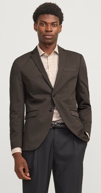 JACK & JONES Mannelijke blazer met enkele rij knopen, JPRFRANCO Super Slim Fit Blazer, lichtgrijs gem., 46