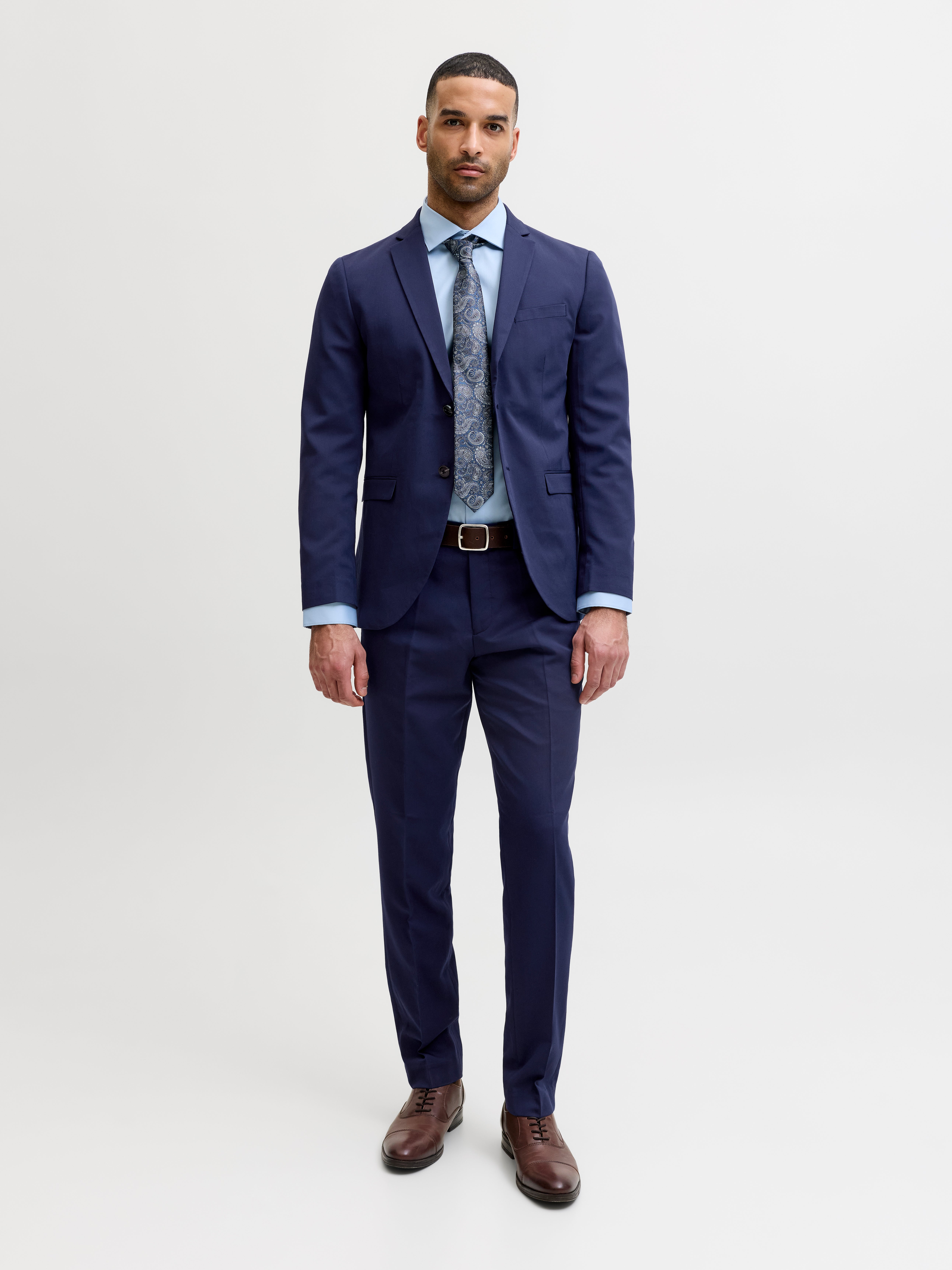 Jack & Jones JPRFRANCO Super Slim Fit Szabott nadrág -Medieval Blue - 12199893