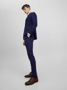 Jack & Jones JPRFRANCO Super Slim Fit Tailored Trousers -Medieval Blue - 12199893
