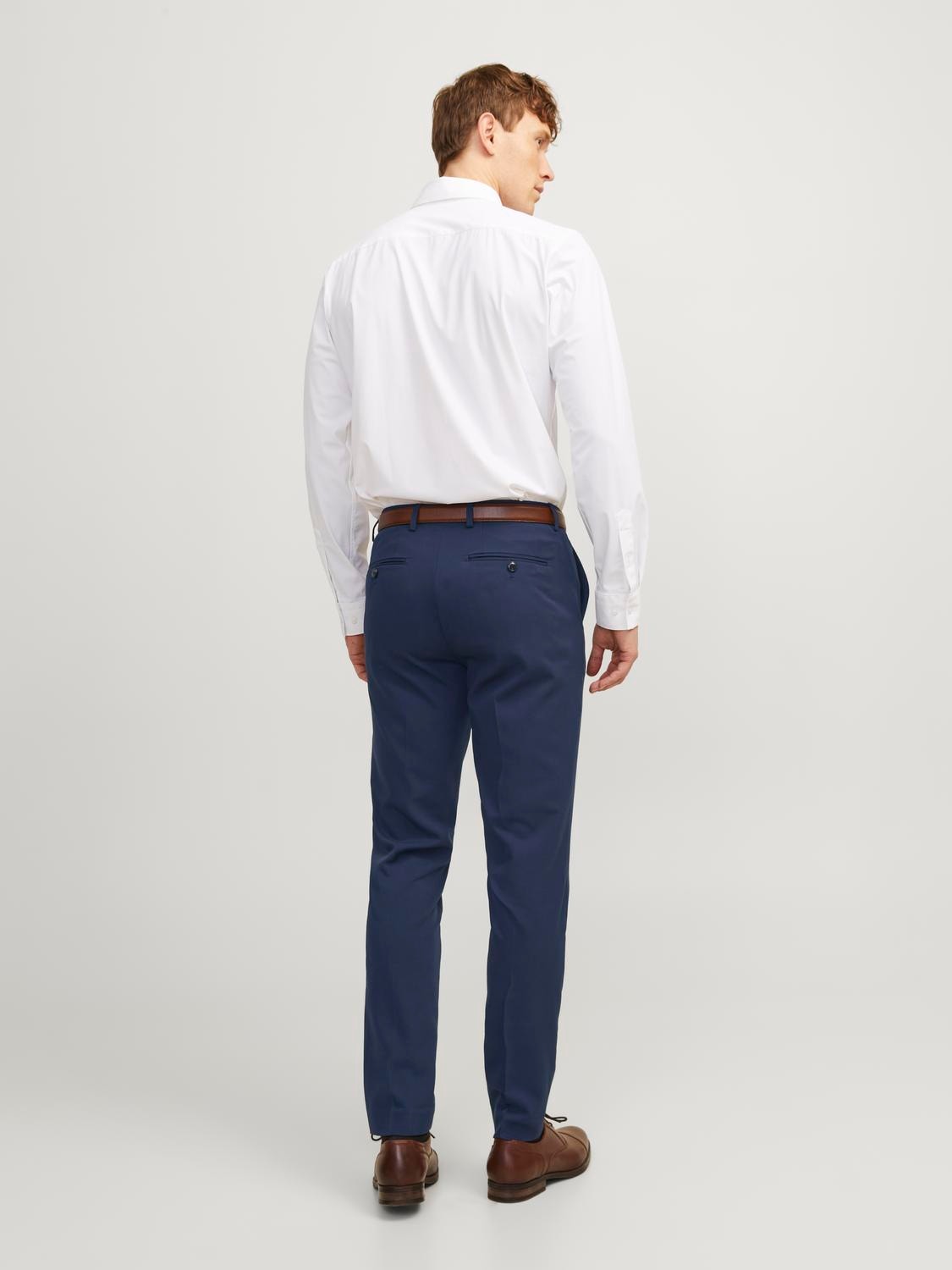 Jack & Jones JPRFRANCO Super Slim Fit Tailored Trousers -Dark Navy - 12199893