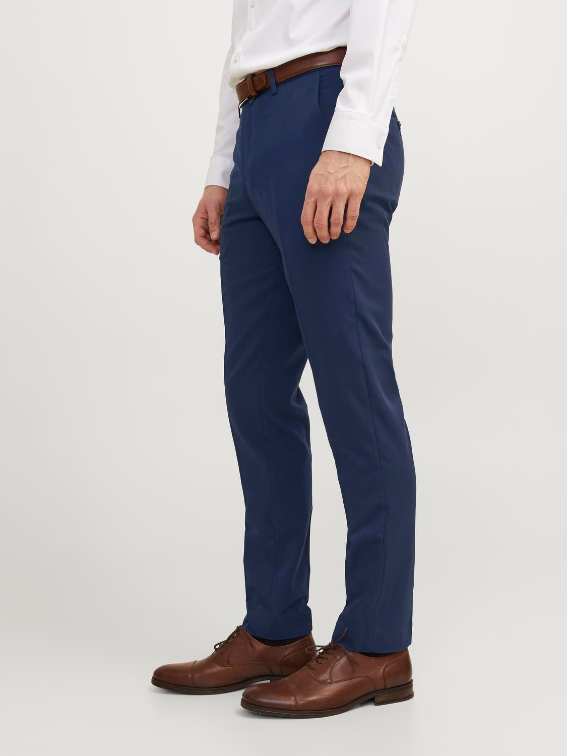 Jack & Jones JPRFRANCO Super Slim Fit Eleganckie spodnie -Dark Navy - 12199893