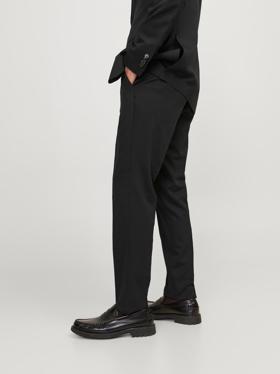 Slim Leather Trouser in Black – Victoria Beckham UK