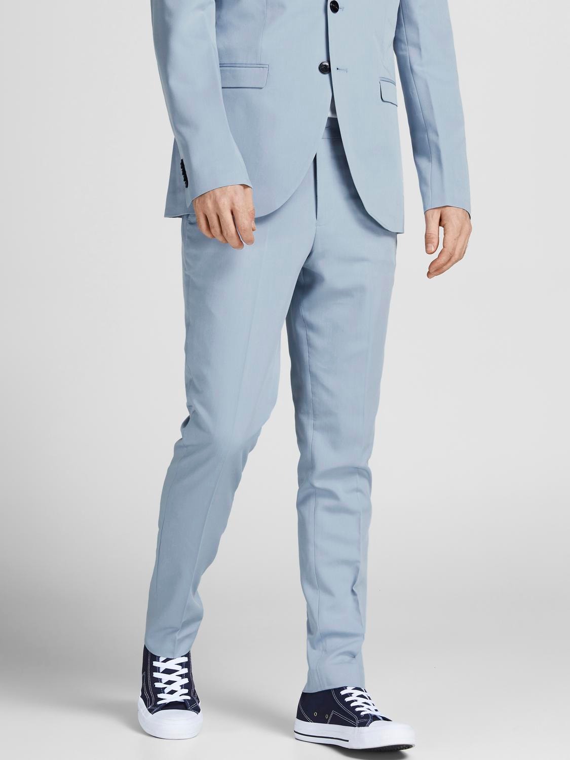Jack & Jones JPRFRANCO Super Slim Fit Tailored Trousers -Ashley Blue - 12199893