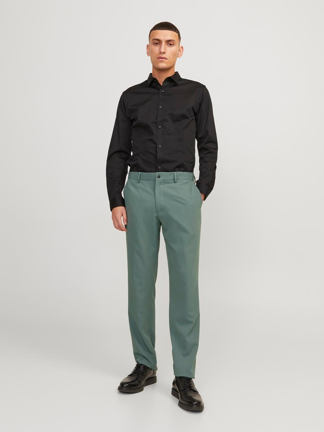 Jack & Jones JPRFRANCO Super Slim Fit Tailored Trousers -Balsam Green - 12199893