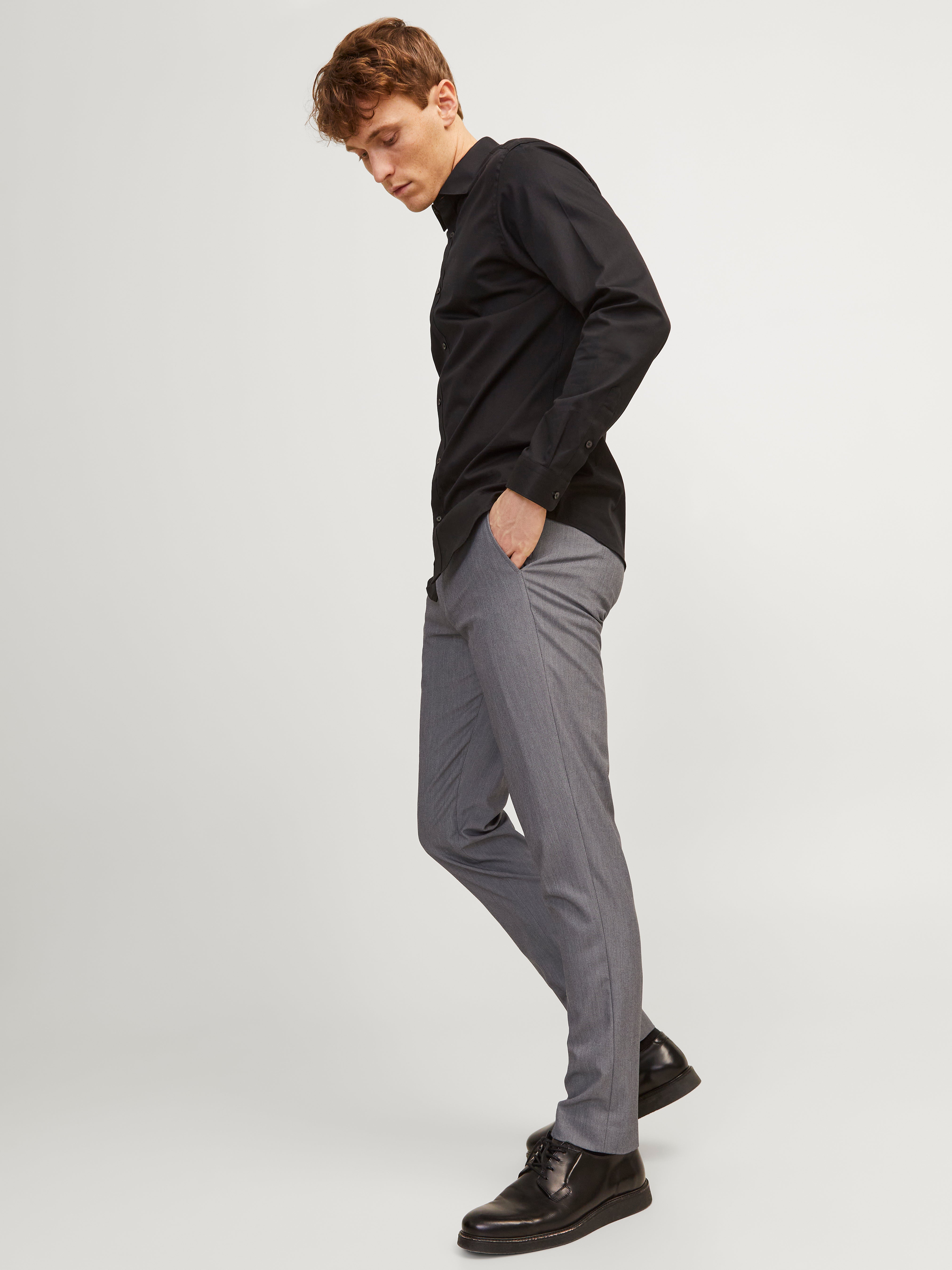 JPRFRANCO Super Slim Fit Tailored Trousers | Light Grey | Jack & Jones®