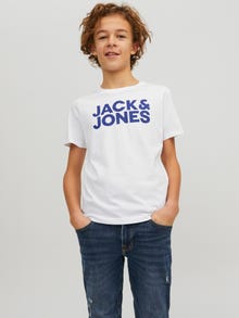 Jack & Jones 2-pack Logo T-shirt Junior -Navy Blazer - 12199947