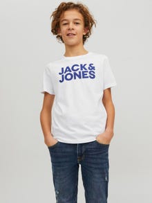 Jack & Jones 2-pak Logo T-shirt Junior -Navy Blazer - 12199947