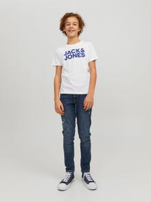 Jack & Jones 2-pak Logo T-shirt Junior -Navy Blazer - 12199947