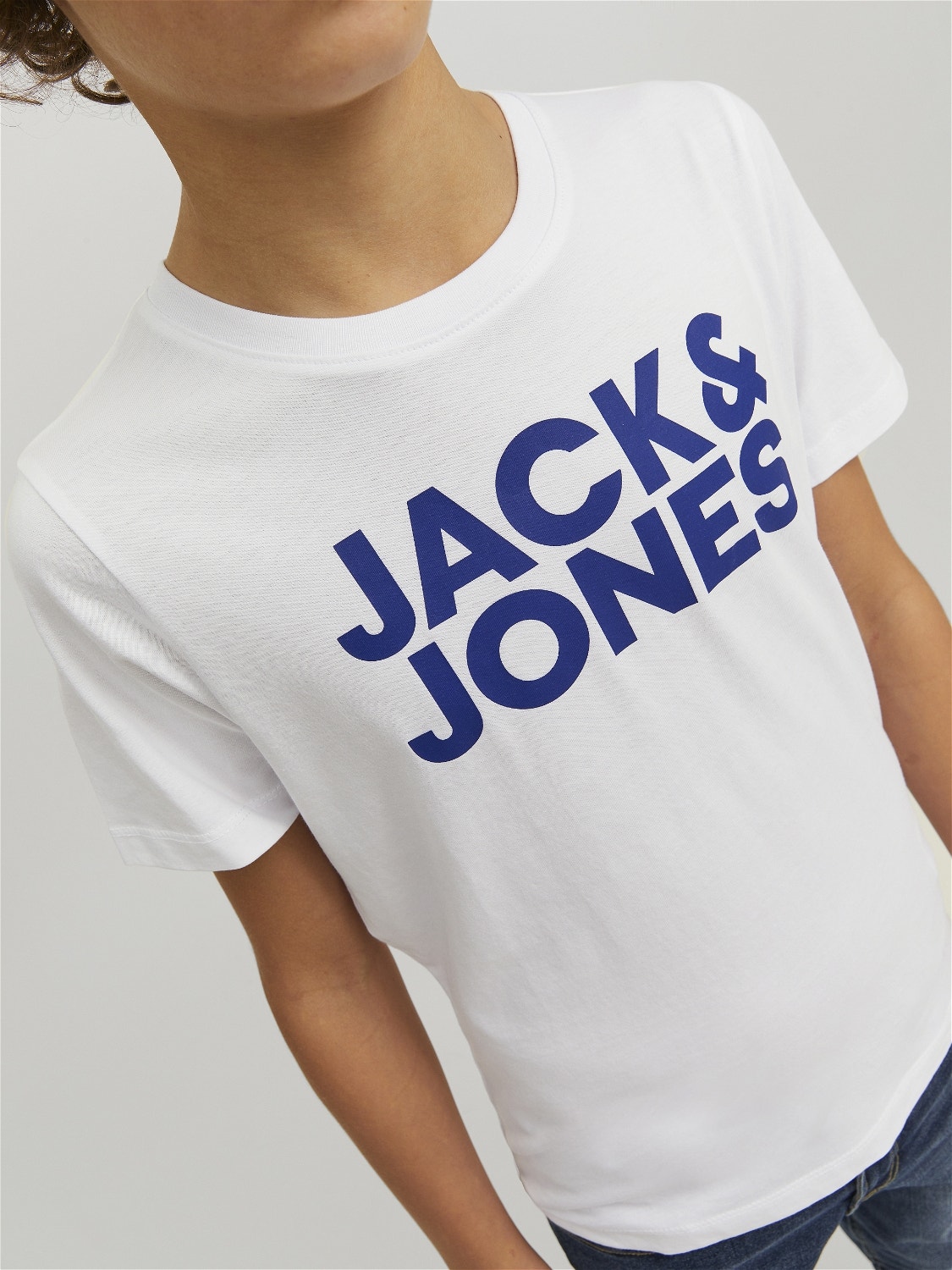 Jack & Jones 2-pack Logotyp T-shirt För pojkar -Navy Blazer - 12199947