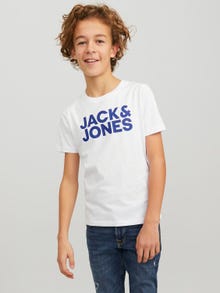 Jack & Jones 2-pak Logo T-shirt Junior -Navy Blazer - 12199947