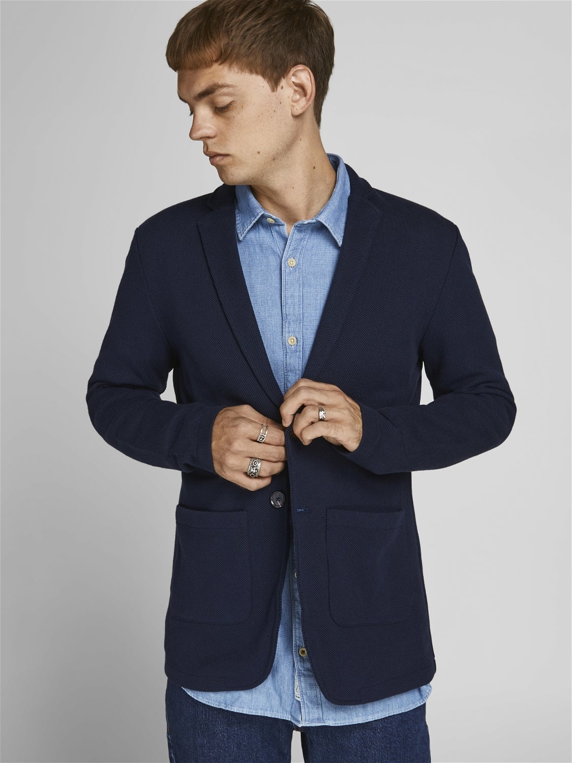 Sweat Blazer | Dark Blue | Jack \u0026 Jones®