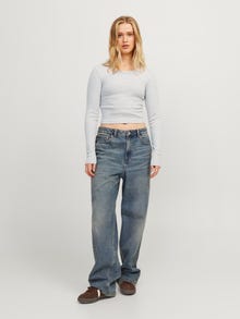 JJXX JXFELINE pitkähihainen t-paita -Light Grey Melange - 12200402