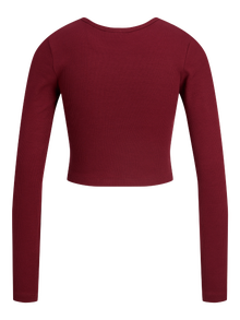 JJXX JXFELINE Longsleeved T-shirt -Cabernet - 12200402