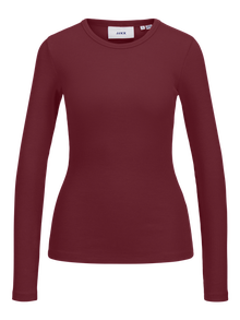 JJXX JXFREYA Longsleeved T-shirt -Cabernet - 12200404