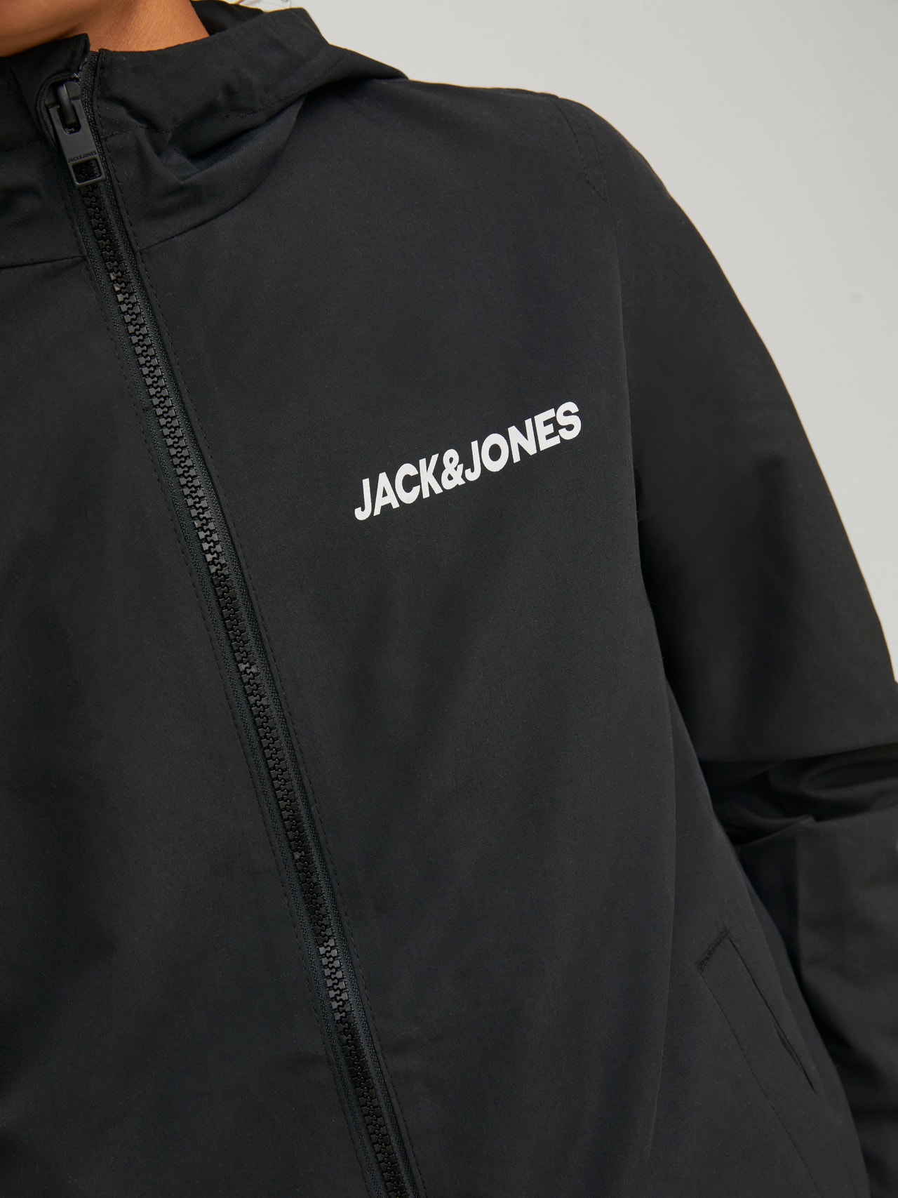 Jack & Jones Εφαρμοστό μπουφάν Για αγόρια -Black - 12200453