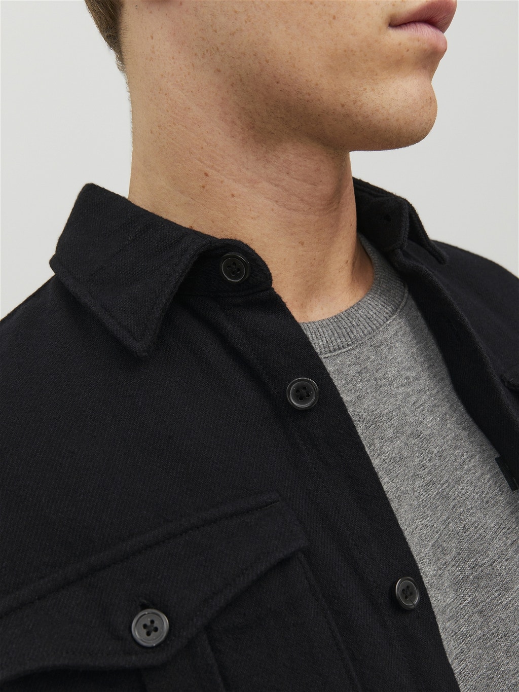 cotton twill overshirt