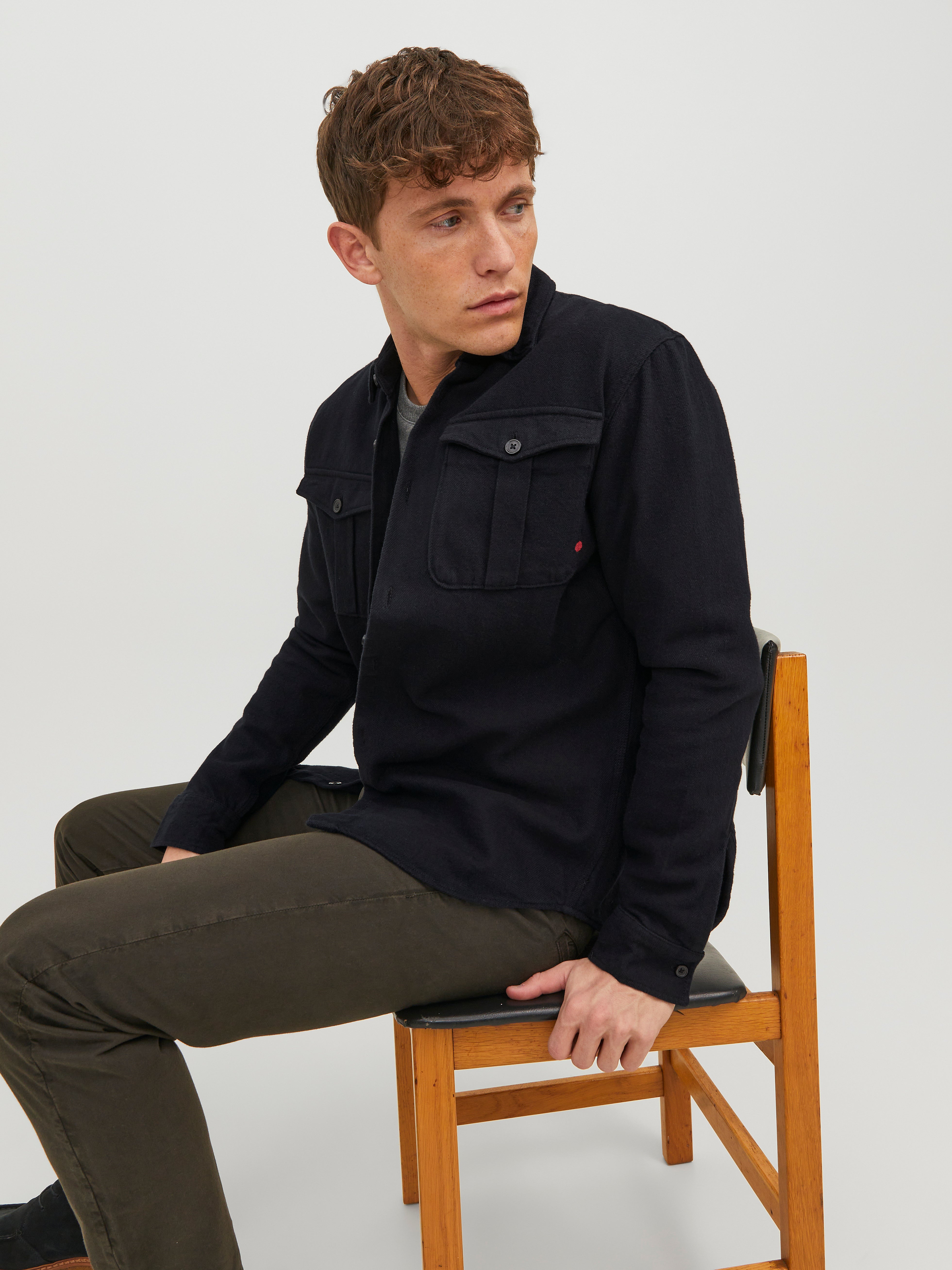 Cotton-twill Overshirt with 22 