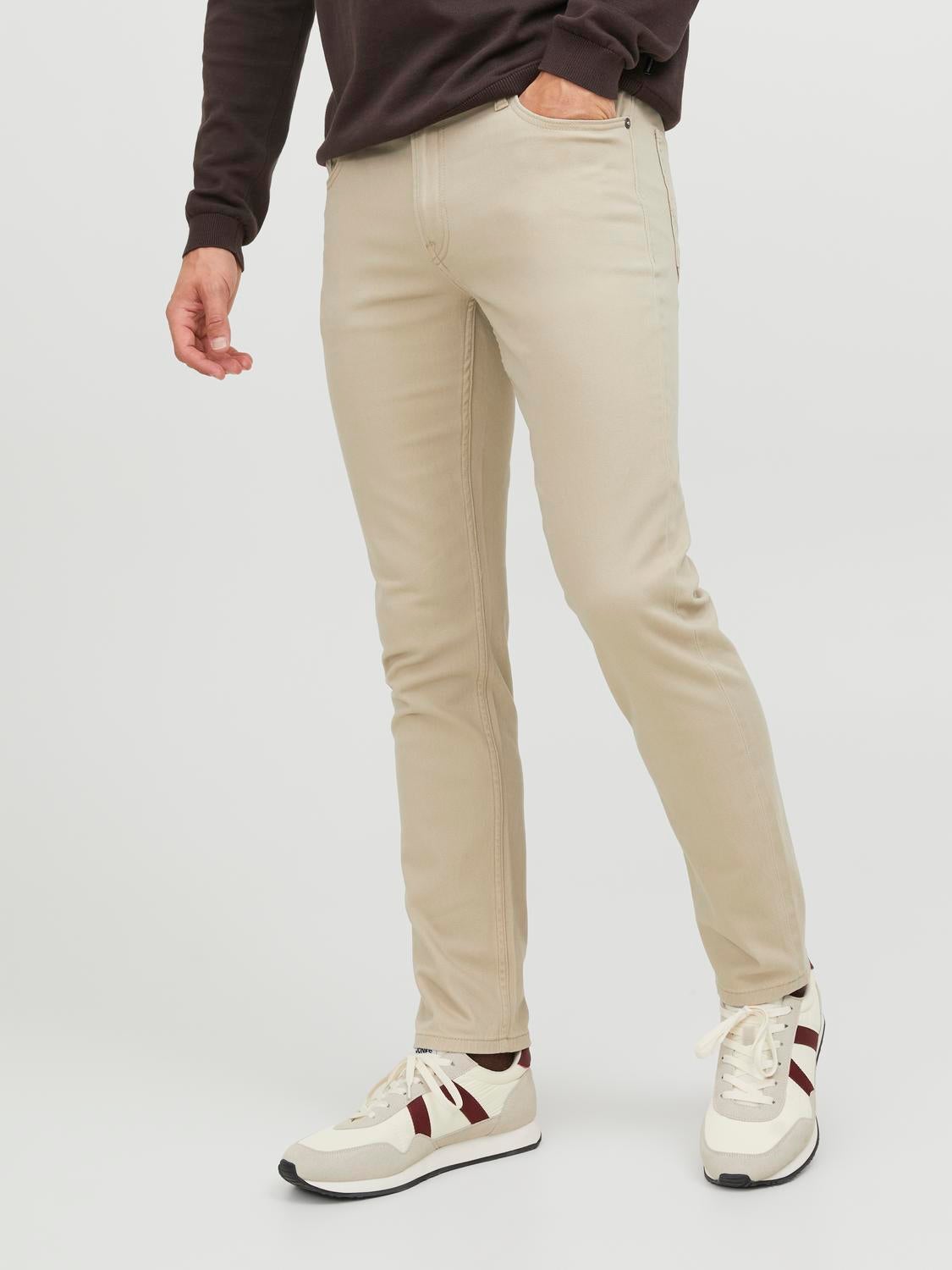 JPSTGLENN JJORIGINAL AKM 5-pocket trousers | Beige | Jack & Jones®