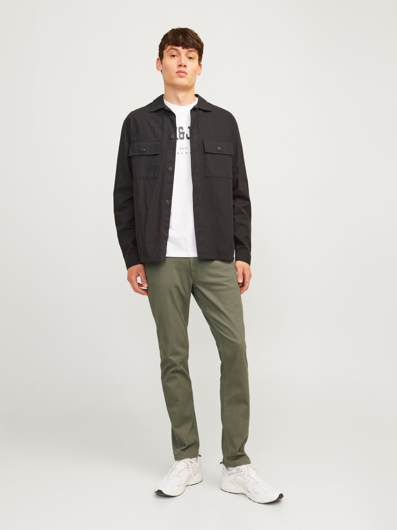 Jack & Jones JPSTGLENN JJORIGINAL AKM 5-Pocket Hose -Dusty Olive - 12201530