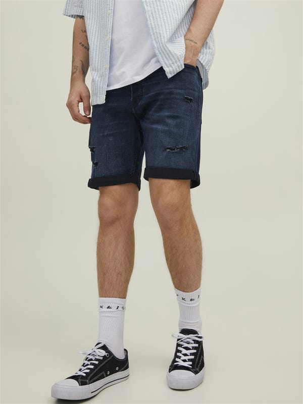 Modelo Scale 896 Indigo Knit Pantalones cortos vaqueros con 50% de descuento | Jack & Jones®