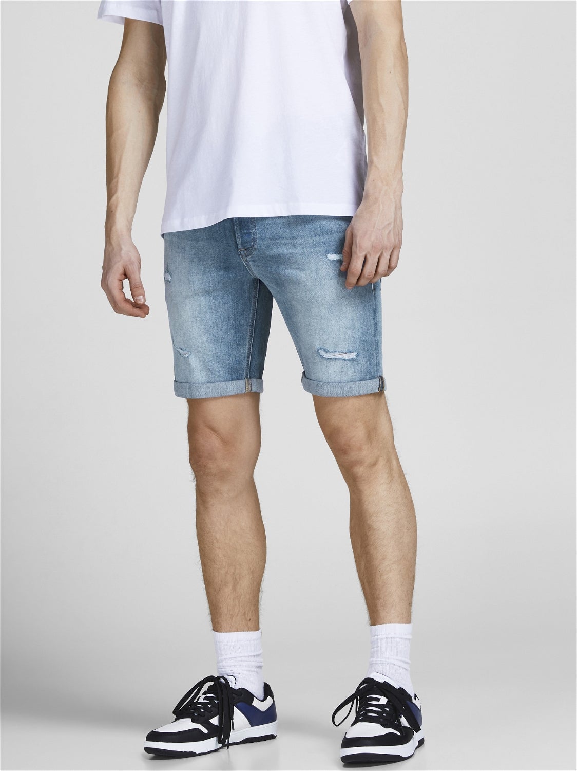 HERREN Jeans Elastisch Jack & Jones Shorts jeans Rot M Rabatt 57 % 