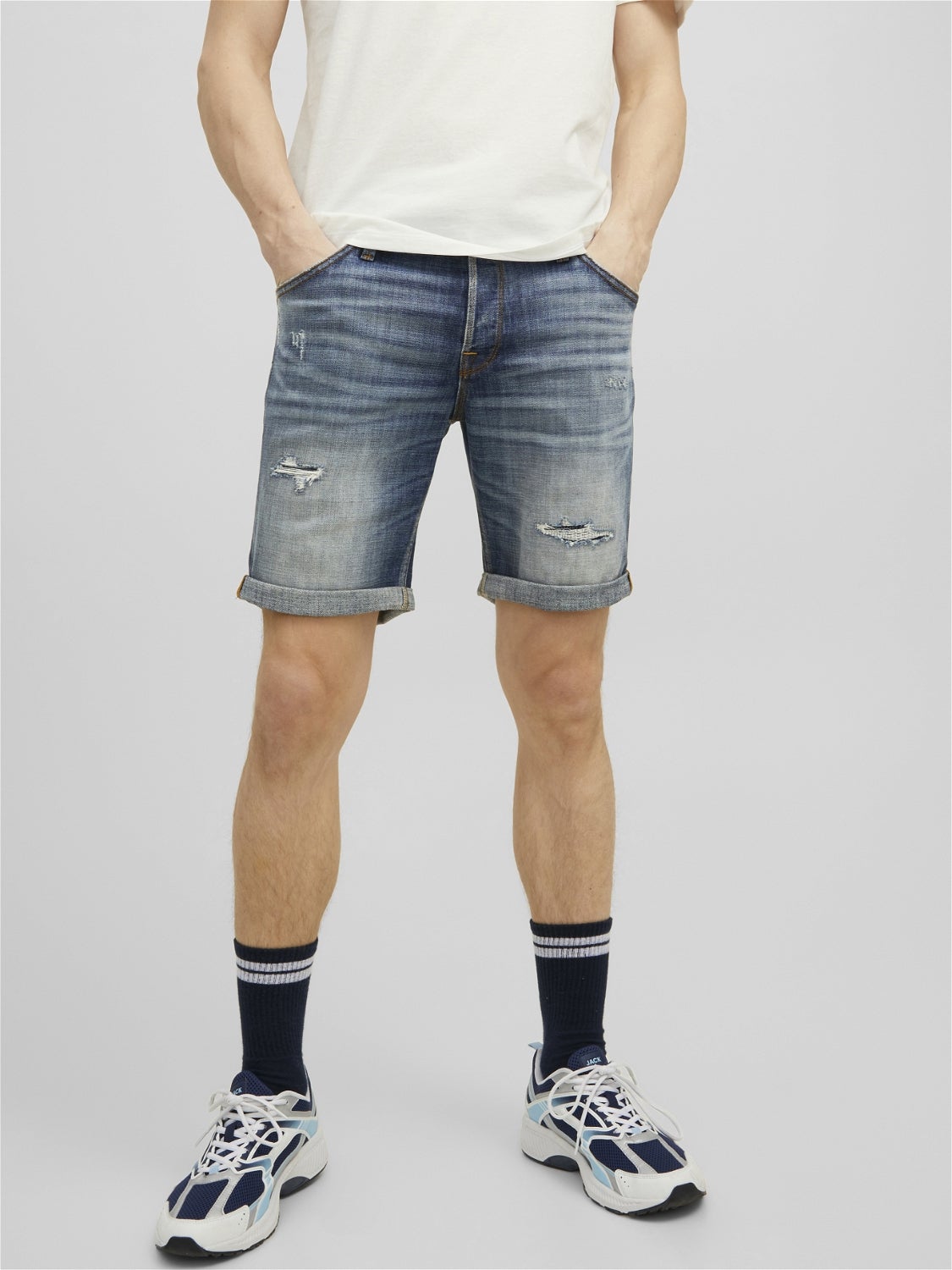Rabatt 64 % Schwarz M Jack & Jones Shorts jeans HERREN Jeans Ripped 