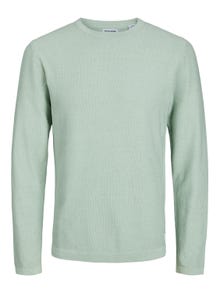 Jack & Jones Colour block Crew Neck Jumper -Granite Green - 12201706