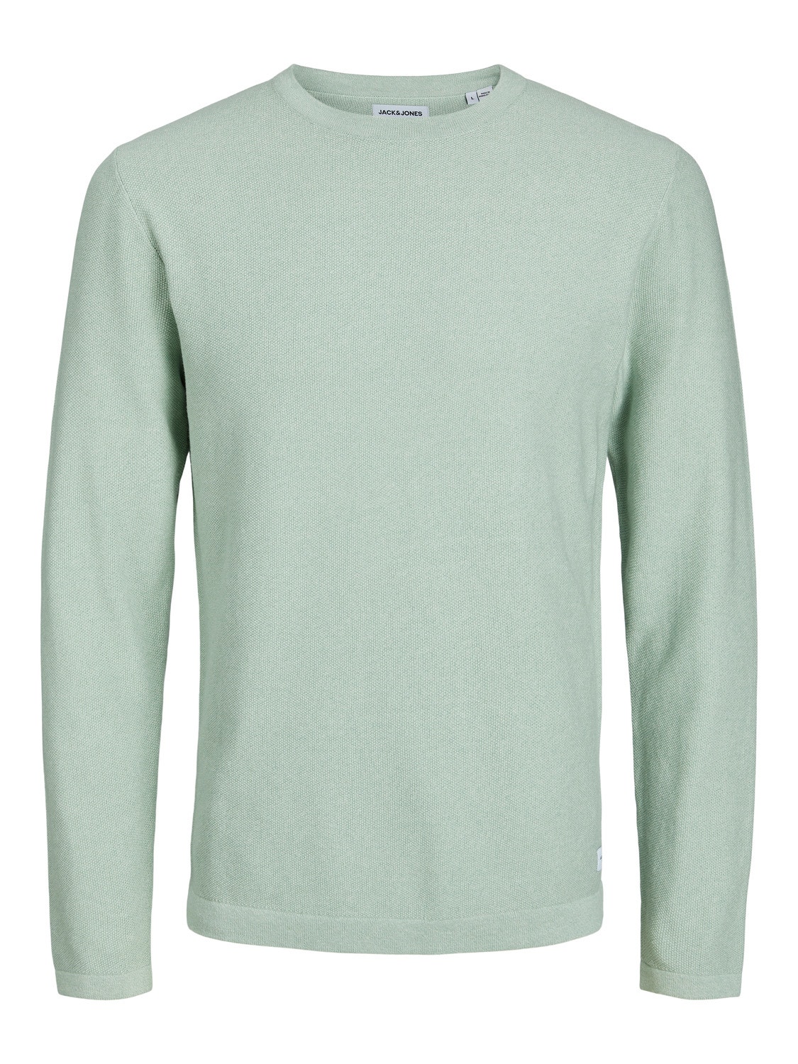 Jack & Jones Colour block Crew Neck Jumper -Granite Green - 12201706