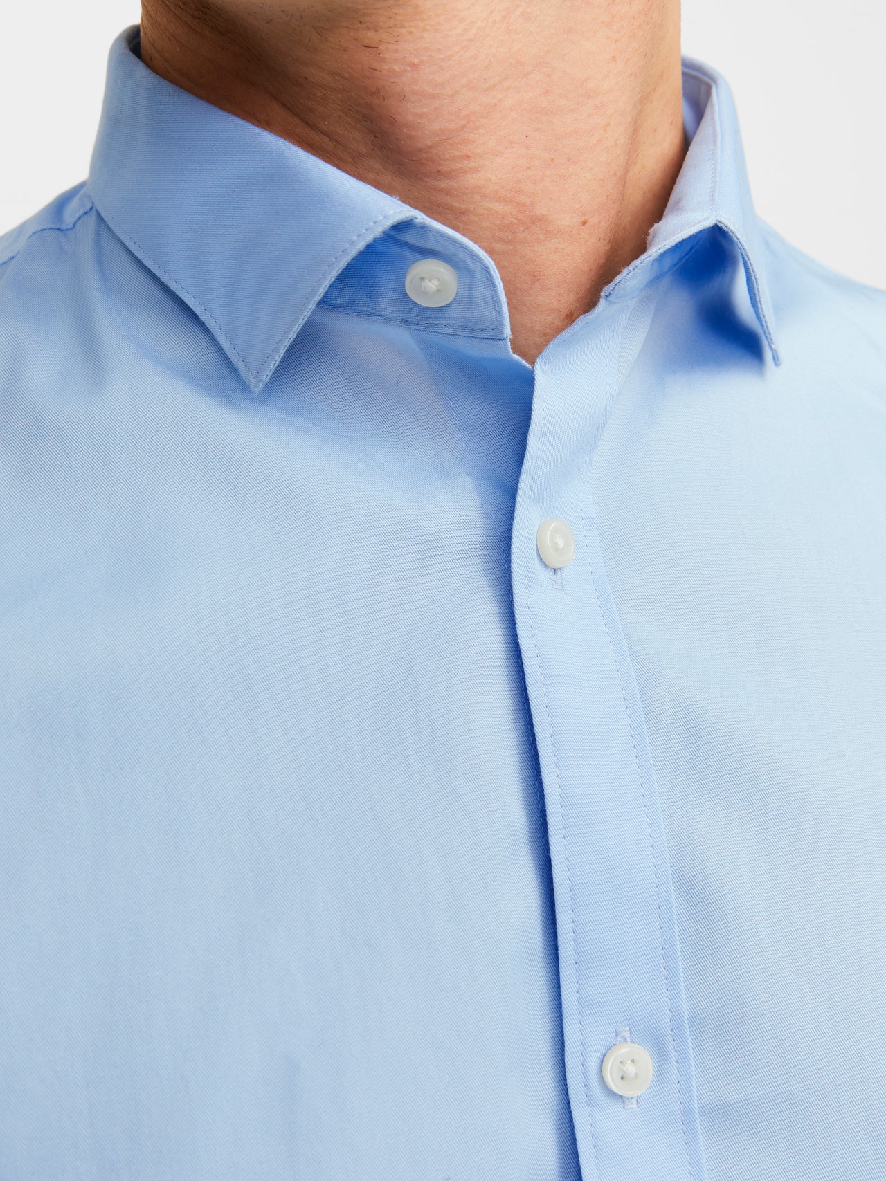 JACK & JONES Chemise Habillée Slim Fit Homme - 100% Coton, Col Chemise, Manches Longues, Look Chic Et Tendance
