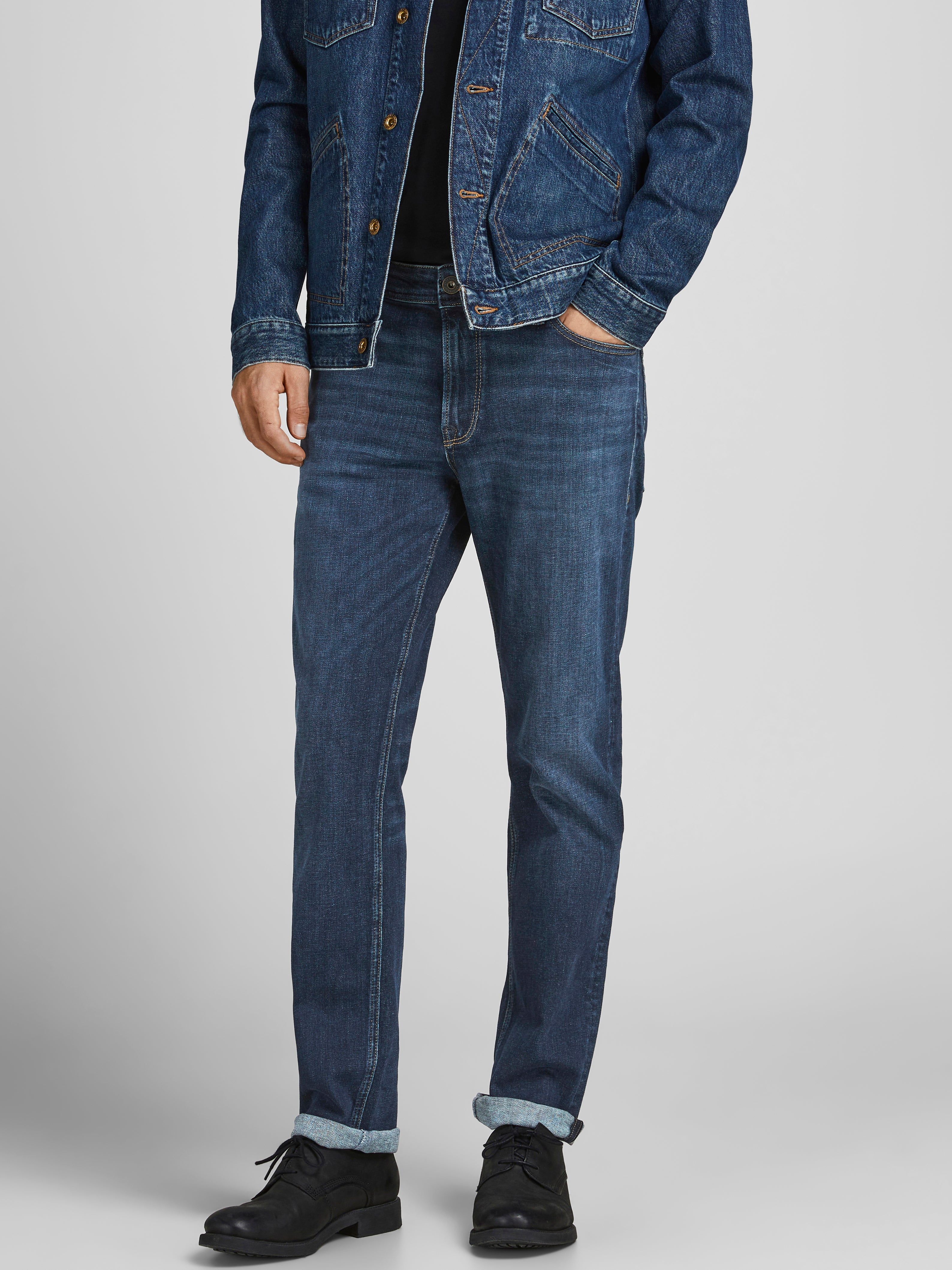 Clark Original JOS 801 PCW Regular Fit Jeans Medium Blue Jack Jones clark-original-jos-801-pcw-regular-fit-jeans-medium-blue-jack-jones