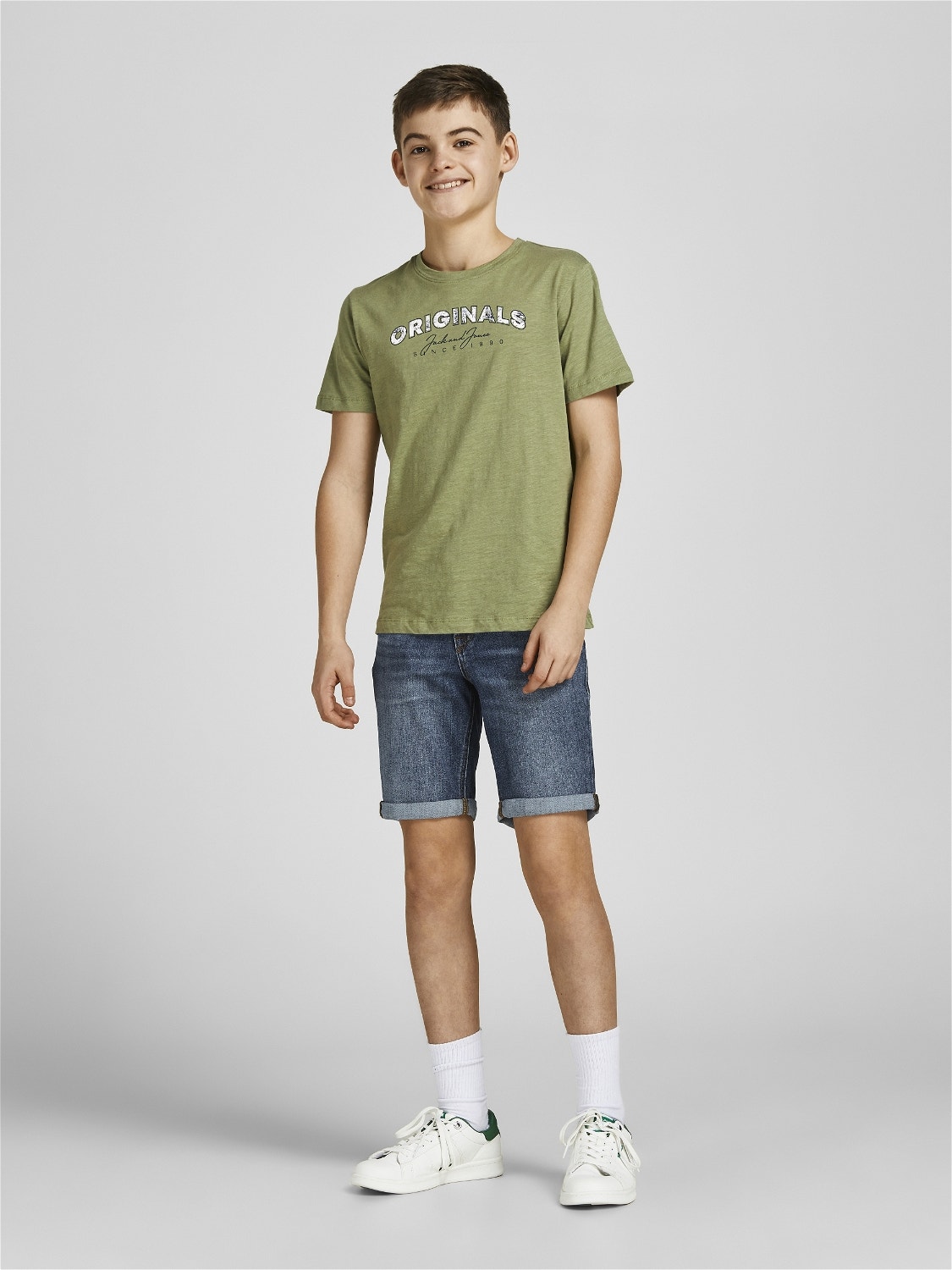 Jack & Jones Regular Fit Džinsiniai šortai For boys -Blue Denim - 12202234