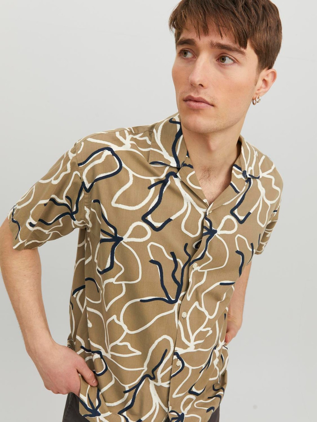 Resort Short sleeved shirt | Medium Grey | Jack & Jones®