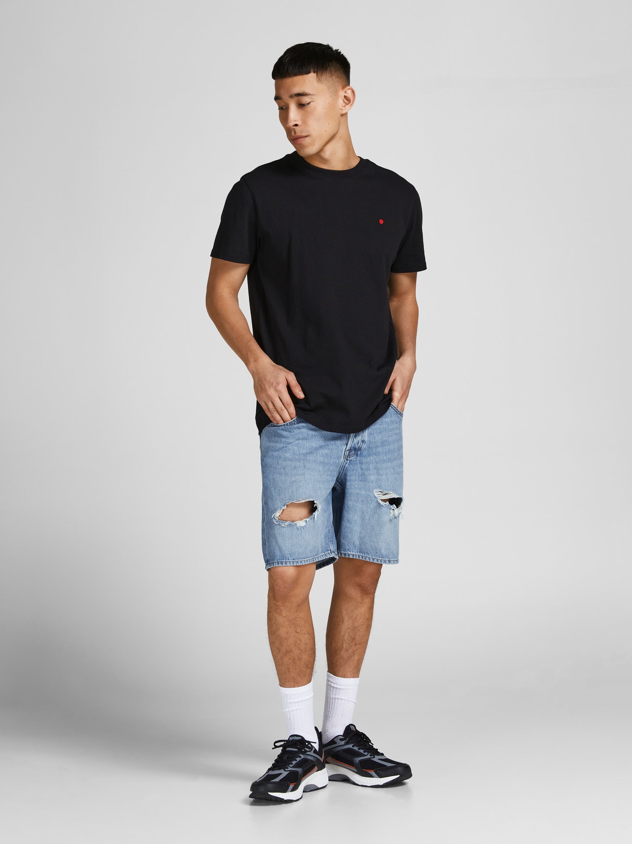 Jack & Jones Relaxed Fit Džinsiniai šortai -Blue Denim - 12202287