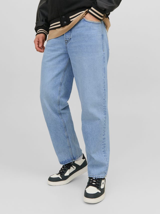 JACK & JONES JEANS INTELLIGENCE JJIEDDIE JJORIGINAL Loose Fit Jeans Medium Blue Denim 17515141 JACK & JONES JEANS INTELLIGENCE JJIEDDIE JJORIGINAL Loose Fit Jeans Medium Blue Denim 17515141