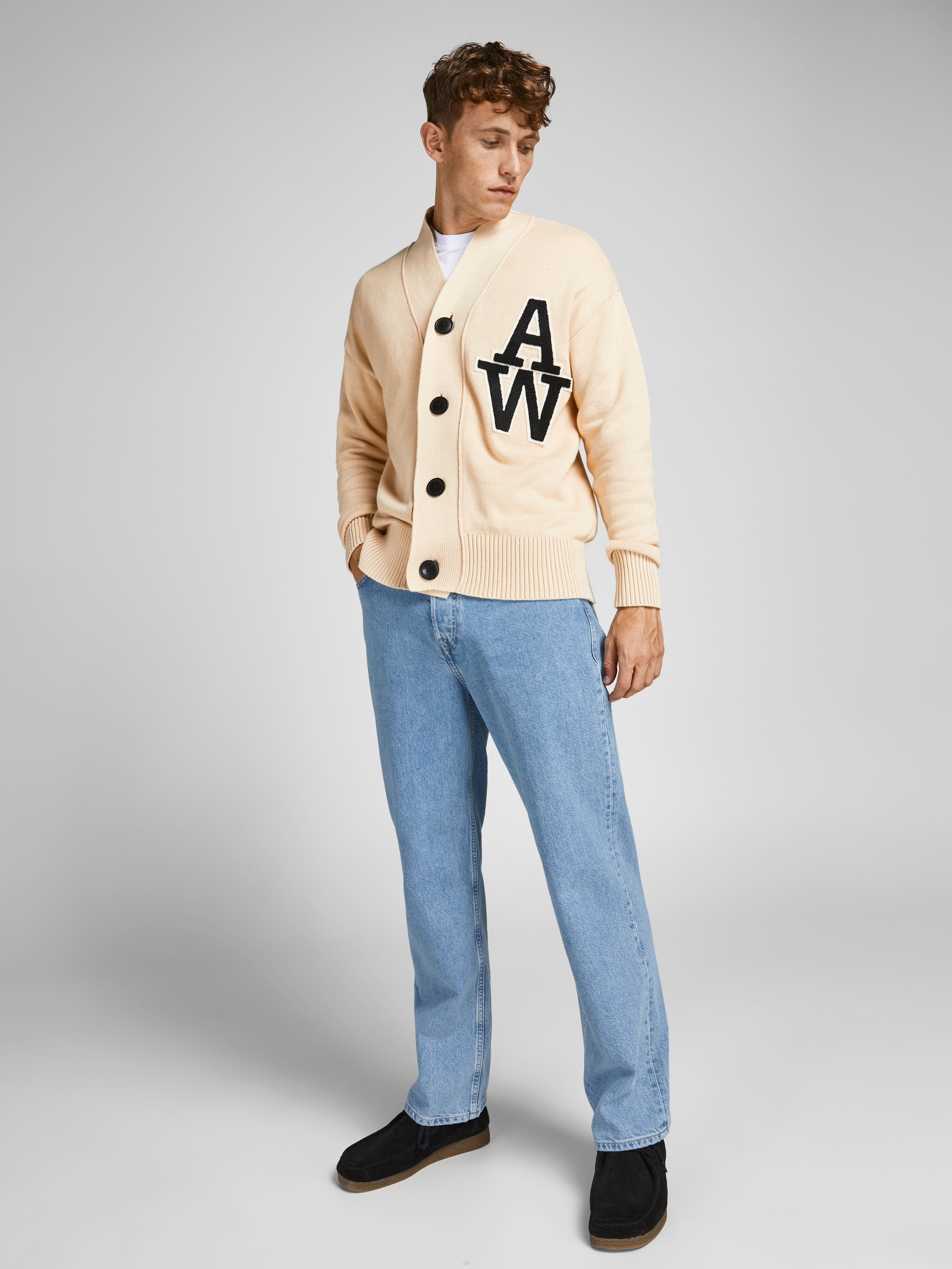 Jack & Jones JJIEDDIE JJORIGINAL CJ 911  PCW Jean à coupe loose -Blue Denim - 12202489