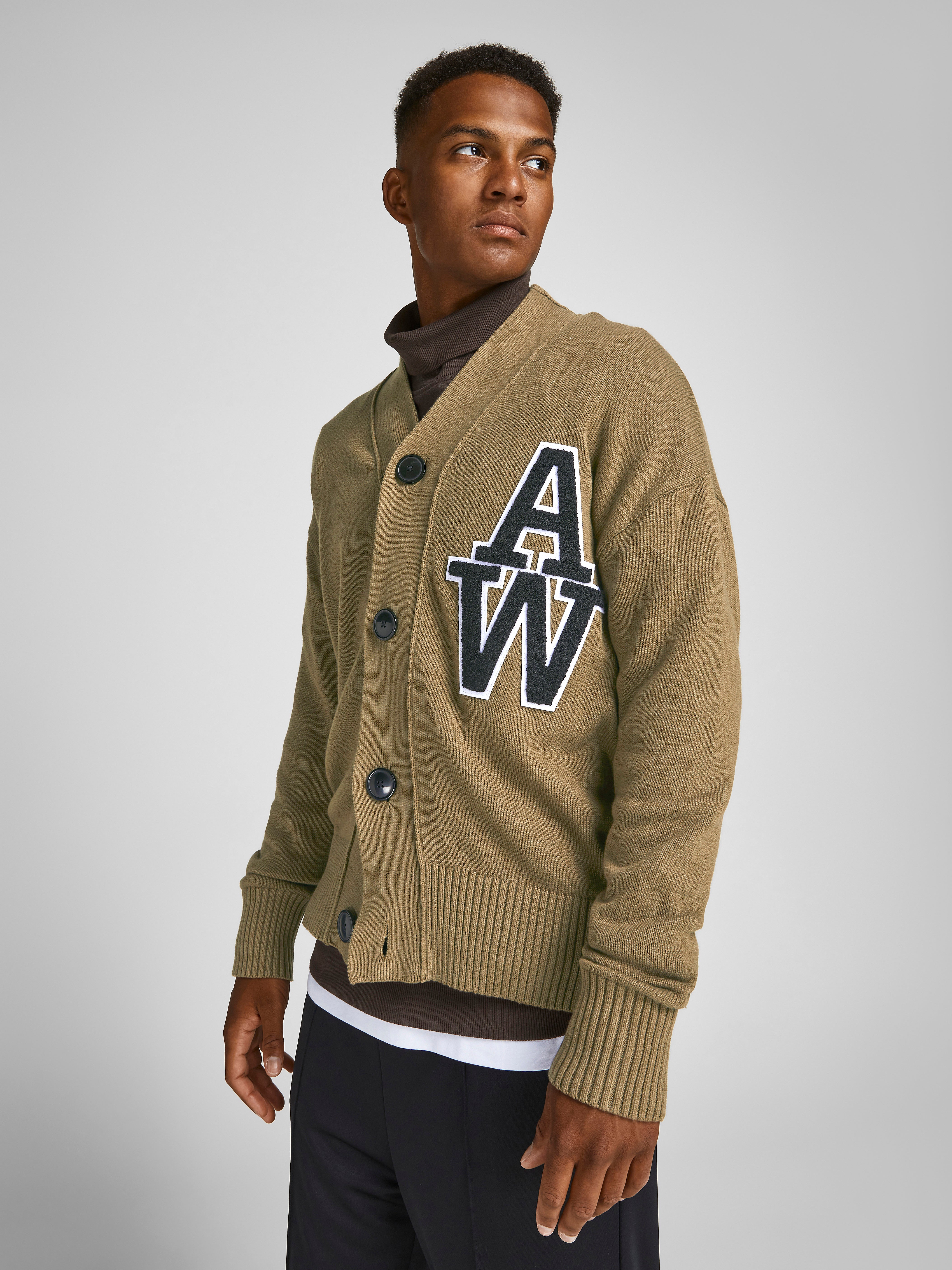 Towel logo Knitted Cardigan with 40 
