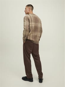 Jack & Jones Wide Fit Spodnie dresowe -Seal Brown - 12202584