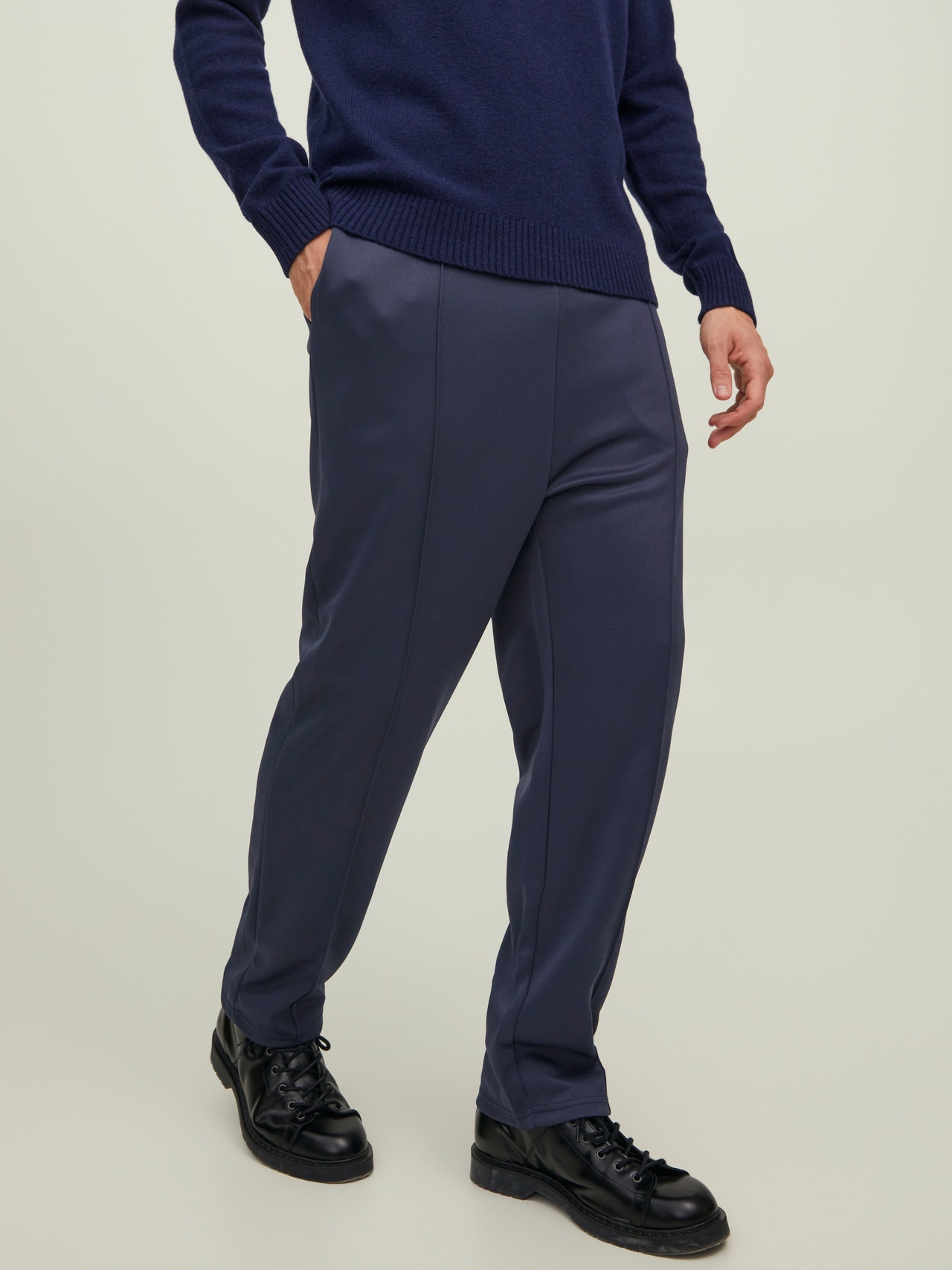 Jack & Jones Pantaloni in felpa Wide Fit -Navy Blazer - 12202584