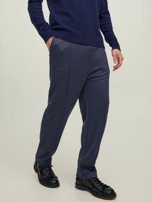 Jack & Jones Wide Fit Spodnie dresowe -Navy Blazer - 12202584
